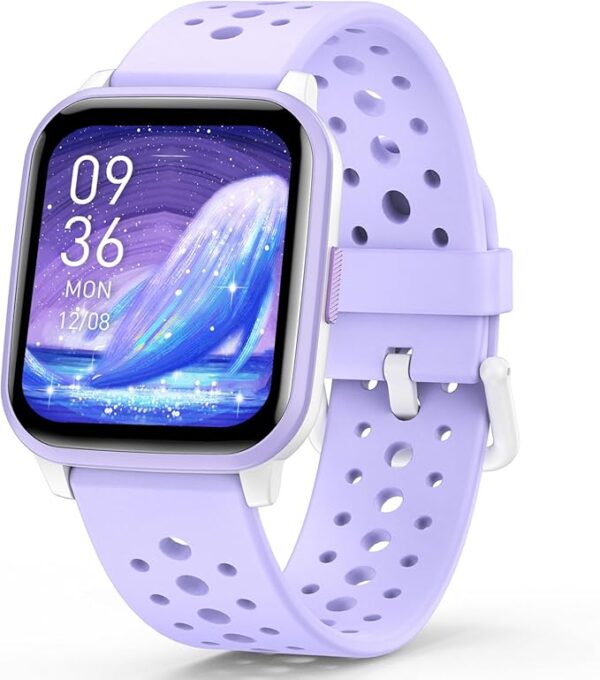 Kids Smart Watch Girls Boys, Smart Girls Watch for Kids Smart Watch Gifts for 4-16 Years Old with Sleep Mode Multiple Sports Modes Pedometer Birthday Gift for Boys Girls (Purple) - Image 3