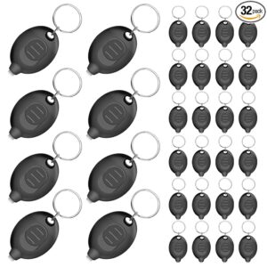 Mini LED Keychain Flashlight, 32-Pack Ultra Bright White Light, Small Pocket Keyring Torch for Emergency, Batteries Included