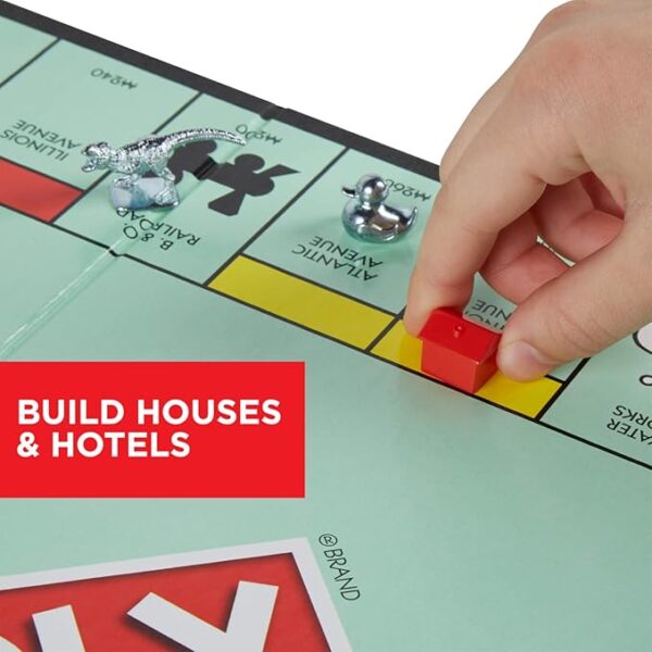 Monopoly Game, Family Board Games for 2 to 6 Players & Kids Ages 8 and Up, Includes 8 Tokens (Token Vote Edition) - Image 6