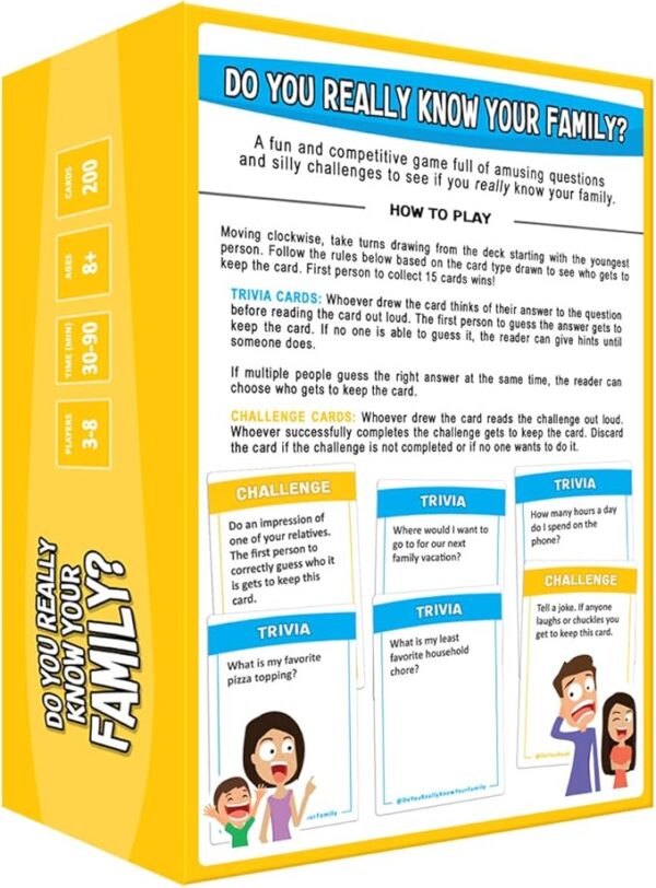 Do You Really Know Your Family? A Fun Family Game Filled with Conversation Starters and Challenges - Great for Kids, Teens and Adults - Image 7