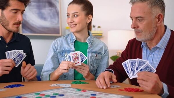 SEQUENCE- Original SEQUENCE Game with Folding Board, Cards and Chips by Jax ( Packaging may Vary ) White, 10.3" x 8.1" x 2.31" - Image 6