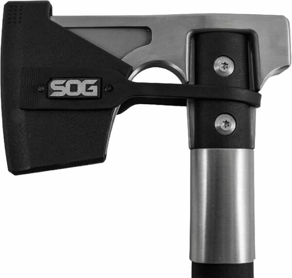 SOG Camp Axe- Compact Camping and Survival Hatchet/Hammer Tool with Sheath and 3.1 Inch Bushcraft Axe Edge (CH1001-CP) - Image 6