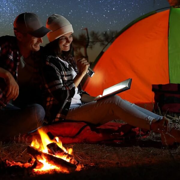 4 Pieces Hand Crank Solar Powered Flashlight LED Rechargeable Flashlight Survival Emergency Hand Crank Lantern Snap Carabiner Torch for Outdoor Sports Camping Hiking - Image 3