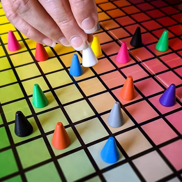 HUES and CUES - Vibrant Color Guessing Board Game for 3-10 Players Ages 8+, Connect Clues and Guess from 480 Color Squares - Image 5