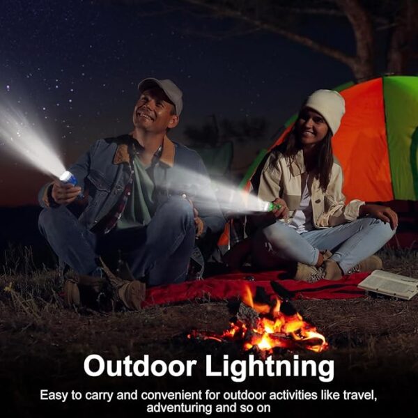 Treela 36 Pcs Hand Crank Flashlight Bulk Squeeze Wind up Flashlight No Battery with LED Self Powered Charging Torch Dynamo for Camping Emergency Survival Christmas(Green, Gray, Blue, Red) - Image 5