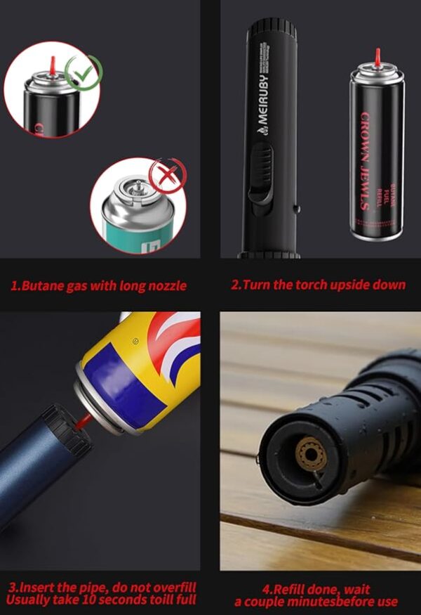 Torch Lighter Valentines Day Gifts for Her/Him, Women/Mens Valentines Gifts, Lightsaber Torch Flame Butane Lighter Birthday Gifts for Dad Father Husband Grandpa, Cool Gadgets for Men 2025 - Image 4