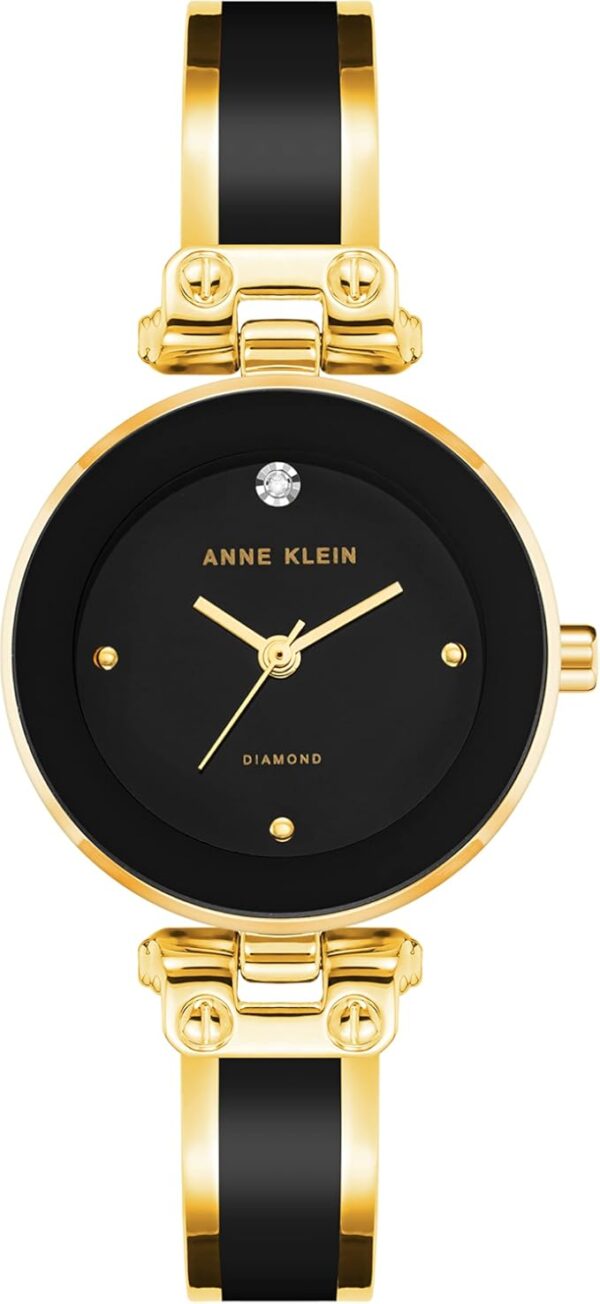 Anne Klein Women's Genuine Diamond Dial Bangle Watch - Image 2