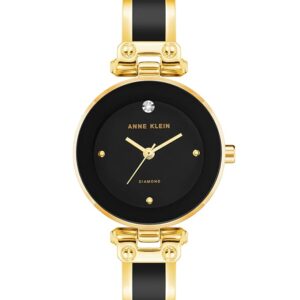 Anne Klein Women's Genuine Diamond Dial Bangle Watch
