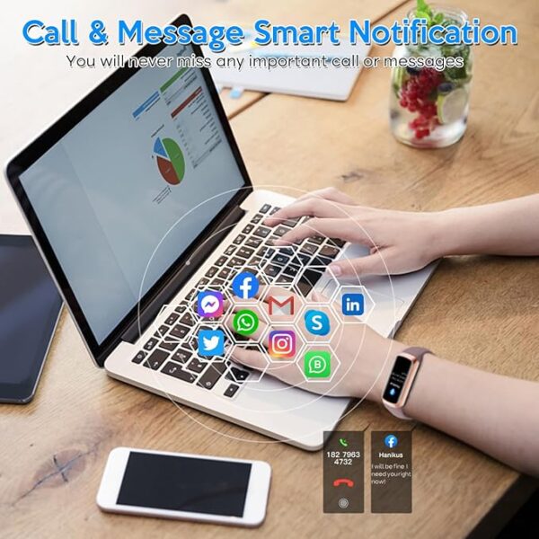 Fitness Tracker,2025 Smart Watch with Blood Pressure Heart Rate & Sleep Monitor IP67 Waterproof Step Calorie Counter Pedometer Fitness Activity Watch Health Watch for Android iOS Phone Men Women - Image 7