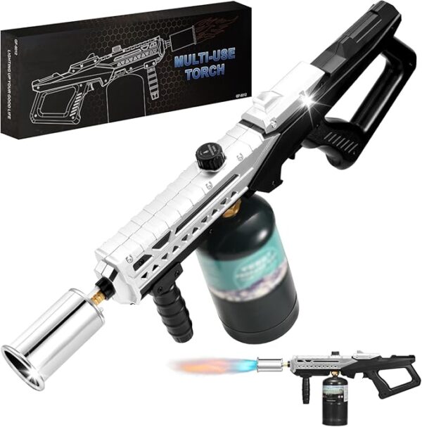 Powerful Propane Torch Gun, Flamethrower With Adjustable Flame, 800,000BTU Blow Torch for Campfire, Fire Pit Starter, Fun Gift (Propane Tank Not Included) - Image 2