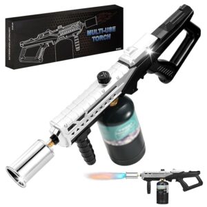 Powerful Propane Torch Gun, Flamethrower With Adjustable Flame, 800,000BTU Blow Torch for Campfire, Fire Pit Starter, Fun Gift (Propane Tank Not Included)