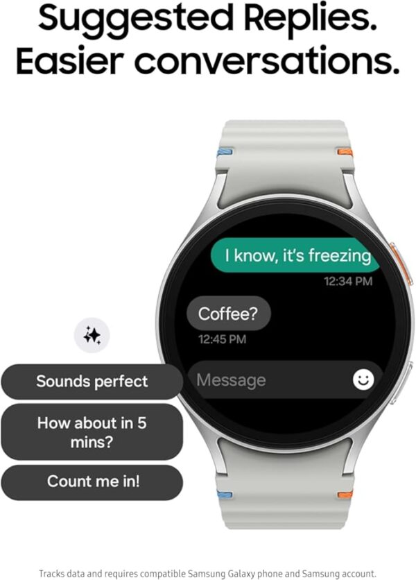 Samsung Galaxy Watch 7 40mm Bluetooth AI Smartwatch w/Energy Score, Wellness Tips, Heart Rate Tracking, Sleep Monitor, Fitness Tracker, 2024, Cream [US Version, 1Yr Manufacturer Warranty] - Image 7