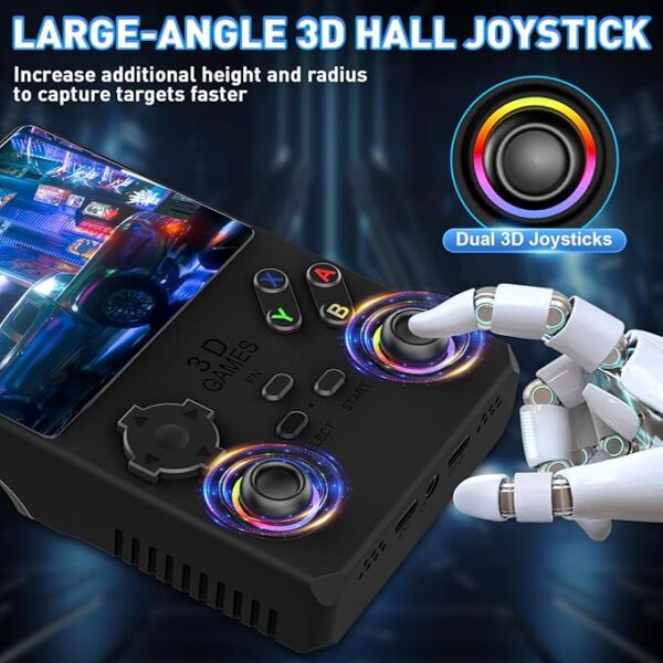 V40 PRO Upgraded Retro Handheld Game Console, Built in 35,000+Classic Games, 36+Simulators, Linux System, 3.5-inch 4K HD IPS Screen Video Player, 256GB TF Card, Portable Pocket Arcade Console (Black) - Image 6