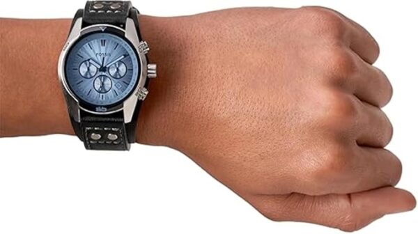 Fossil Men's Coachman Quartz Stainless Steel and Leather Chronograph Watch - Image 6