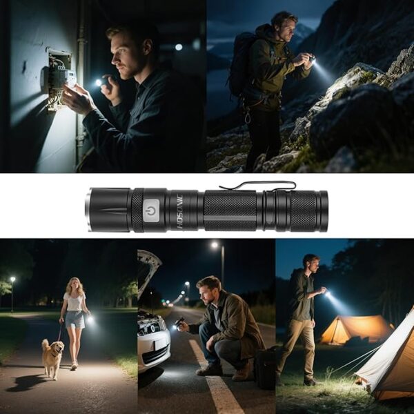 Rechargeable Flashlights High Lumens, Super Bright LED Flashlight USB C, Strong Flash Light for Home Camping Emergency - Image 6
