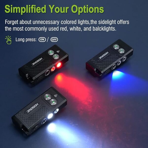 D16 Small Flashlights Powerful, 365nm UV Flashlight Rechargeable, Mini LED Super Bright Flash Light with Pocket Clip, Magnetic, 10 Modes EDC for Home Camping Emergencies - Image 5