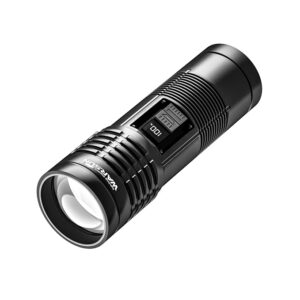 WARSUN Durable Dual-Light Flashlight â 500 Lumens Zoomable LED Flashlight, Type-C Rechargeable, Tough Work Light for Outdoor and Emergency Use