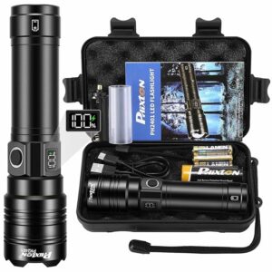 Rechargeable Flashlights 2000 High Lumens Long Range 3280 FT, Super Bright USB C LED Flashlight Long Lasting 15 Hours, Powerful Multifunctional Strong Flash Lights, for Emergency Security Camping