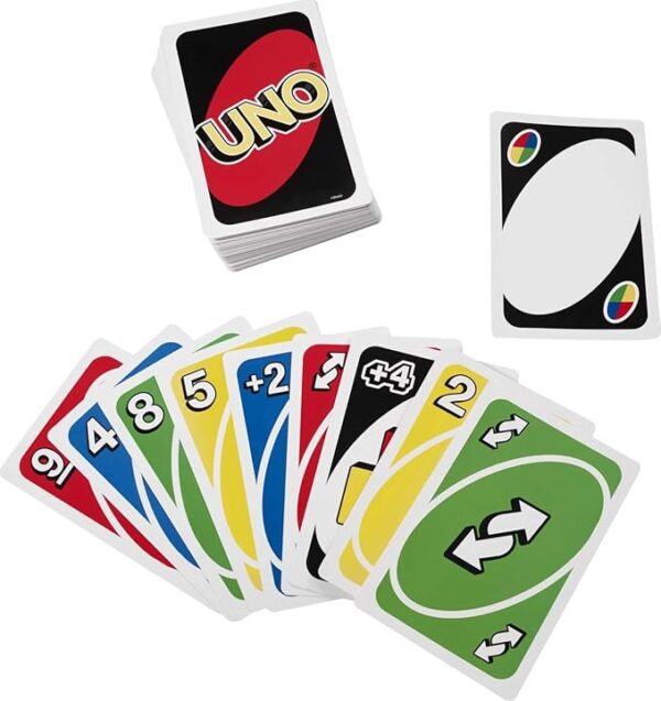 Mattel Games Giant UNO Family Card Game with 108 Oversized Cards and Instructions, Great Toy for Kids Ages 7 Years and Older - Image 6