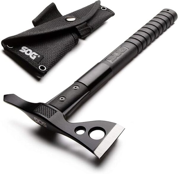 SOG FastHawk- Lighter, Faster, Agile Throwing Hatchet, Versatile Survival Tactical Axe for Competition Throwing and Camping, Hunting and Packing-Black (F06TN-CP) - Image 2