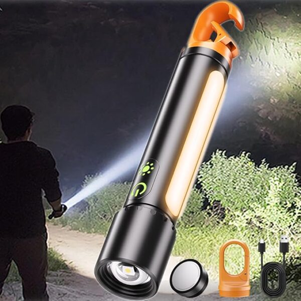 Rechargeable Flashlights High Lumens,Super Bright Led Flashlight,2000 Lumen Magnetic Flash Lights with 9 Modes,Waterproof,Powerful Handheld Flashlights for Home,Emergencies,Hiking,Camping Essentials - Image 2