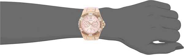 GUESS Women's Stainless Steel + Stain Resistant Silicone Watch - Image 4