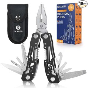 10 Pcs14-In-1 Multitool - Multi-functional Stainless Steel Pocket Knife for Men, Perfect for Outdoor, Home, and Auto Repair