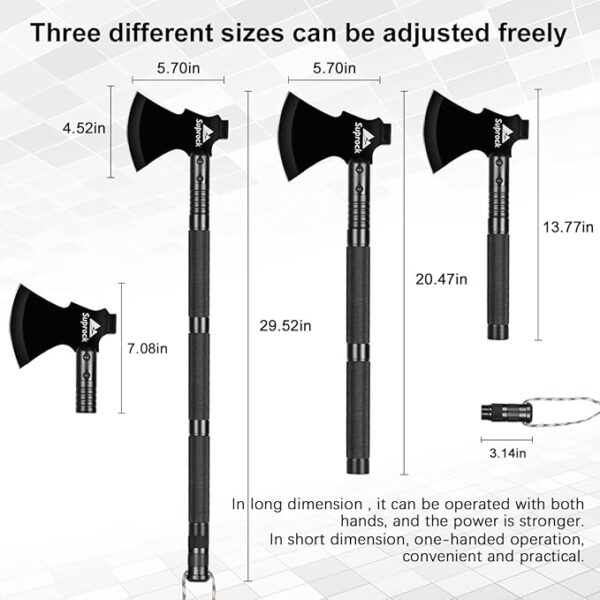 Survival Shovel High Carbon Steel Tactical Shovel Axe Folding Entrenching Tool Camping Hiking Shovel Carrying Pouch Car Emergency Survival Gear - Image 7