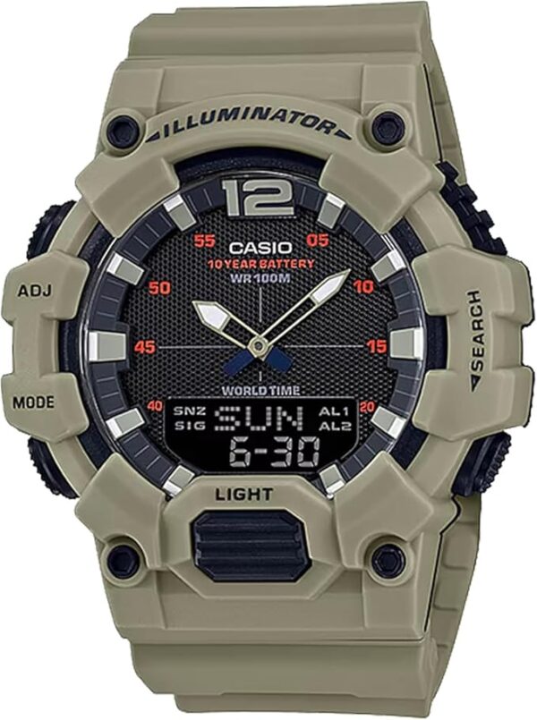 Casio Men's HDC-700-1AVCF Classic Analog-Digital Display Quartz Black Watch - Image 2