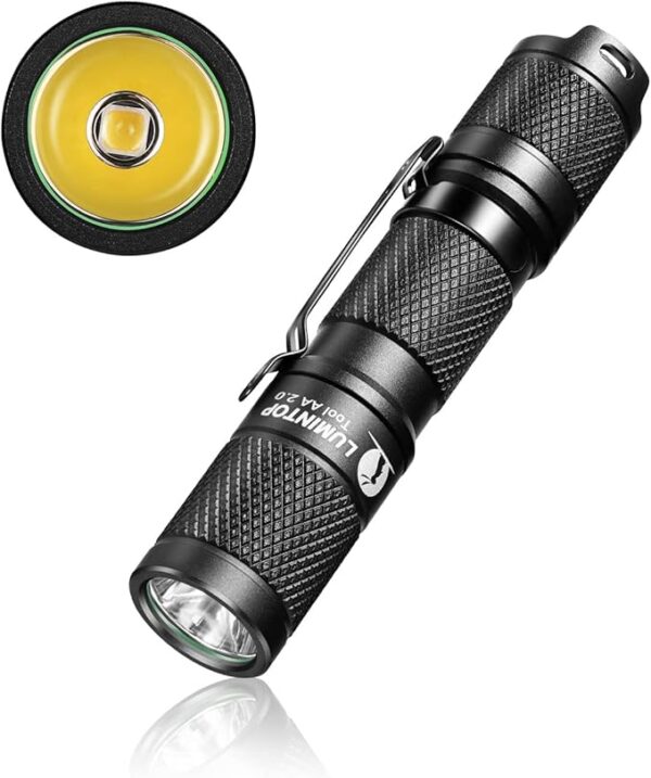 LUMINTOP Tool AA2.0 Nichia EDC Flashlight, High Color Redering Index Ra 93 219CT LED Flashlight 650 Lumens, 5 Modes with Mode Memory, Waterproof Torch for Working, Emergency - Image 2