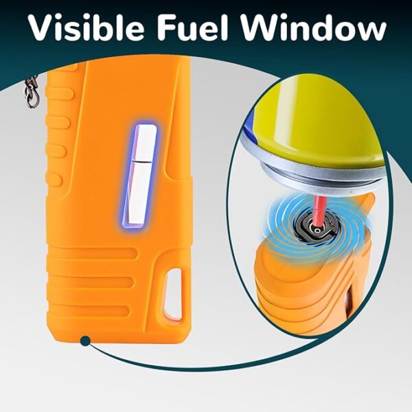 2 Pack Torch Lighter for Outdoor Windproof Refillable Butane Jet Flame Lighters Long Wand Torch Lighters for Camping Hiking Adventure Survival Tactical Gear Candle Grill BBQ (Without Gas) - Image 6