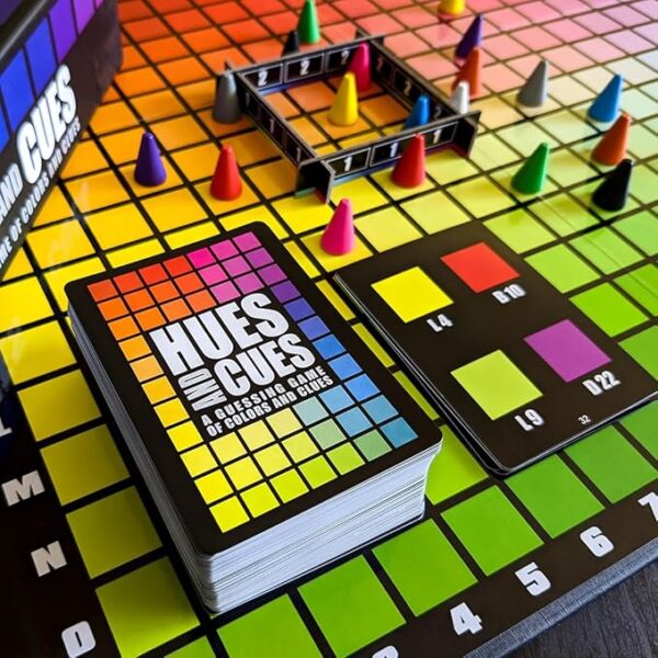 HUES and CUES - Vibrant Color Guessing Board Game for 3-10 Players Ages 8+, Connect Clues and Guess from 480 Color Squares - Image 4