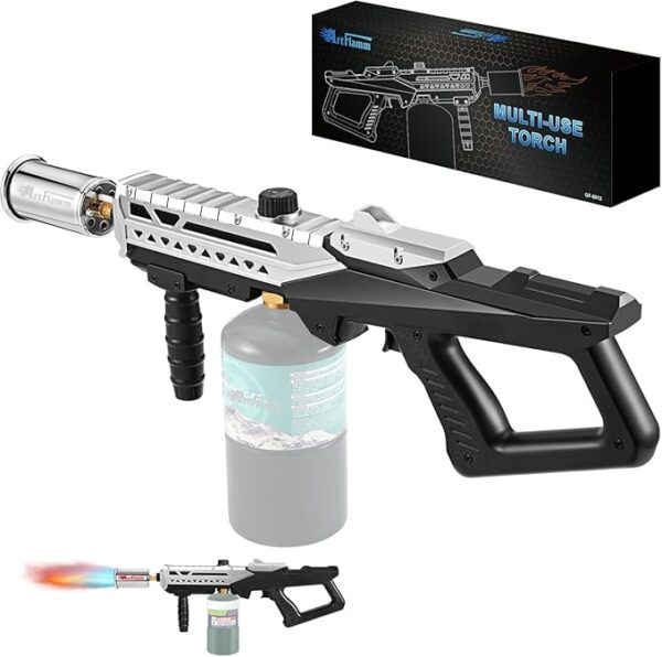 Propane Torch Gun â Powerful Grill & Cooking Torch max. 800,000 BTUs â Culinary Torch Sous Vide â Adjustable Flamethrower for BBQ, Campfire, Charcoal Wood Grills Lighter(Tank Not Included) - Image 2