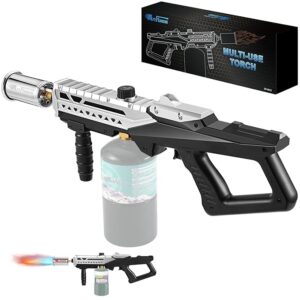Propane Torch Gun â Powerful Grill & Cooking Torch max. 800,000 BTUs â Culinary Torch Sous Vide â Adjustable Flamethrower for BBQ, Campfire, Charcoal Wood Grills Lighter(Tank Not Included)