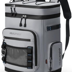 Large Waterproof Insulated Cooler Backpack for Men & Women, Leak Proof Cooler Backpack for Camping, Beach, Fishing, Picnic, Travel, Outdoor, 30L, 48Cans