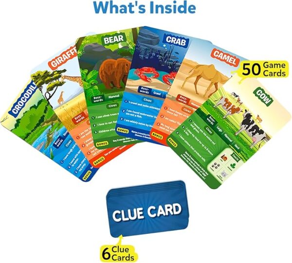Skillmatics Guess in 10 Animal Planet, Card Game, Perfect for Boys, Girls, Kids, Teens, Adults Who Love Animals, Trivia Games, Travel Games, Gifts for Ages 6, 7, 8, 9, 10, and Up - Image 3