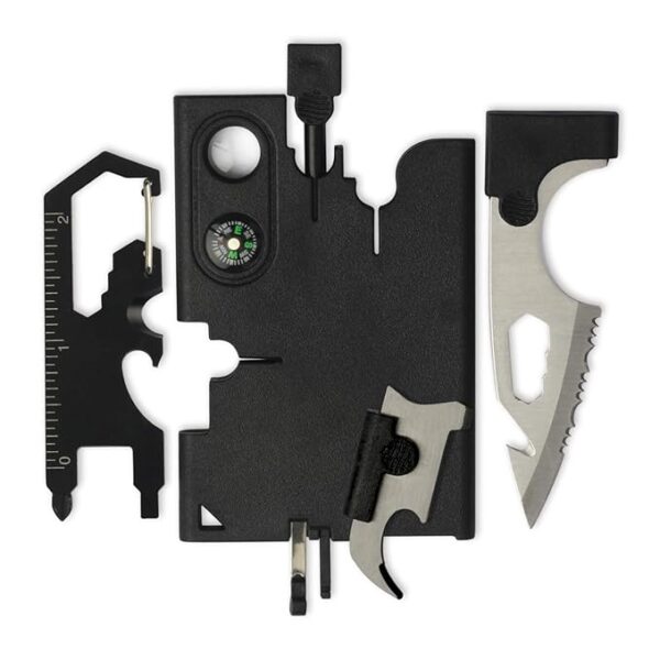Multipurpose Survival Tool 19 in 1 Credit Card Multitool Gift For Men Dad Tactical Wallet Toolset Pocket Tool Set