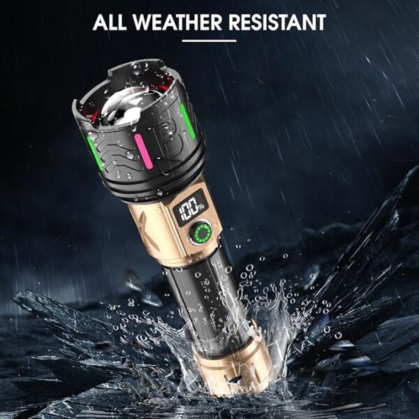 Rechargeable Flashlights High Lumens Led Rechargeable Flashlight Handheld Flashlights 5800,000 Lumens 5 Modes, Waterproof Powerful Tactical Flashlight for Emergencies Camping Gift - Image 5