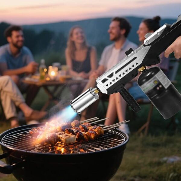 Powerful Propane Torch Gun, Flamethrower With Adjustable Flame, 800,000BTU Blow Torch for Campfire, Fire Pit Starter, Fun Gift (Propane Tank Not Included) - Image 4