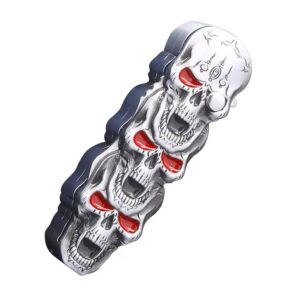 Butane Torch Lighter,Metal Multi-Function Lighter,Windproof Lighter,Eagle Skull Cool Design,Refillable Adjustable,Outdoor Survival Tool,Gifts for Men(No Gas) (Skull)
