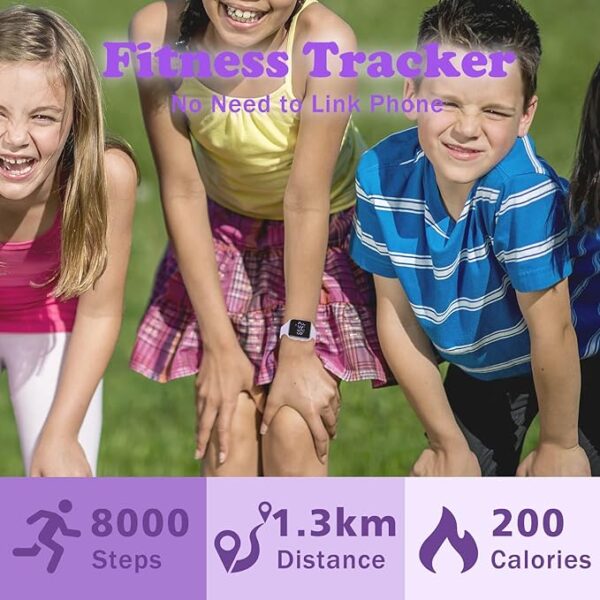 Kids Watches for Girls Boys Digital Sport Watch with Step Counter Pedometer Vibration Alarm Clock, No App Waterproof Fitness Tracker Kids Watch Boys Girls Teens Students Ages 5-16 - Image 4