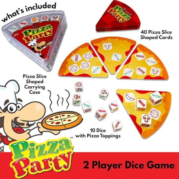 University Games, Pizza Party Dice Game, Dice Game for Kids and Families, Ages 6+ - Image 4
