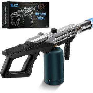Powerful Grill Torch Gun | Propane Torch Gun, Adjustable Flamethrower | Blowtorch for BBQ, Camping, Charcoal Lighter & Fire Starter, 800,000BTU
