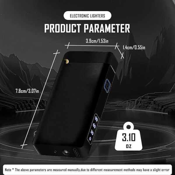 SKRFIRE Flameless Arc Lighter â USB Rechargeable, Windproof Plasma Electric Torch with Multi-Mode Flashlight & Power Display, Best for Outdoor Camping, Tactical & Emergency Useï¼Matte Blackï¼ - Image 6