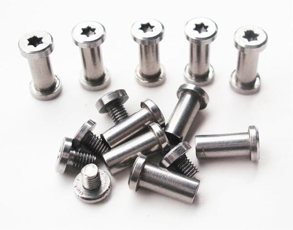 EDC Pocket Knives Handle Pivot Pin Screw, Survival Knife Rivets Folding Knife Shaft Fasteners Rivets Revision Bolts,Pack of 10 sets - Image 2