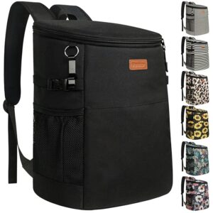 Camping Cooler Backpack 30 Cans, Soft Backpack Coolers Insulated Leak Proof Travel Cooler Bag Waterproof Lunch Picnic Beach Work Trip Thermal Bag Drink Beverage Beer Bag Cooler