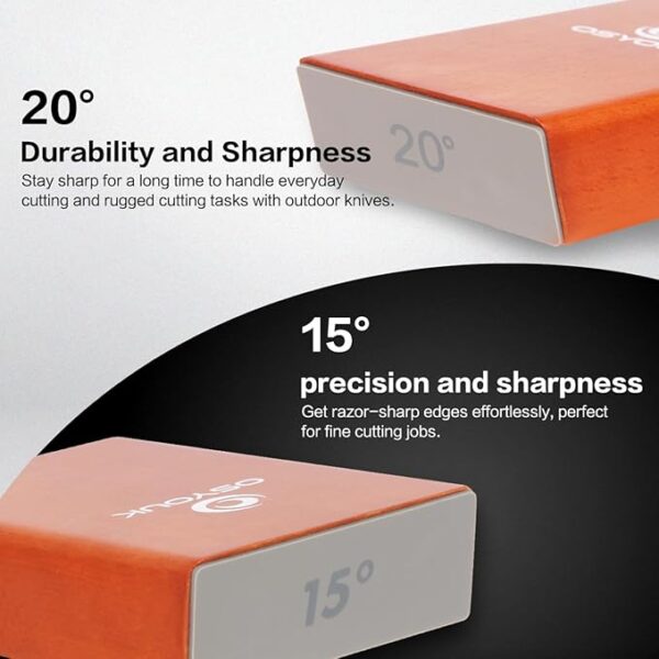 Knife Sharpener Tool- Afilador de cuchillos fÃ¡cil -Rolling Knife Sharpeners Kit,Knife Sharpening with Diamonds and Ceramic, Magnetic Knife Sharpener, Offering 15Â°& 20Â° Magnetic Angles,Regalo del padre - Image 4