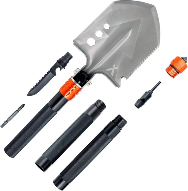 Ultimate Survival Toolï¼180 Degree Folding Camping Shovelï¼Folding Shovel and Survival Tools - for Camping, Hiking and General Survival - Image 2