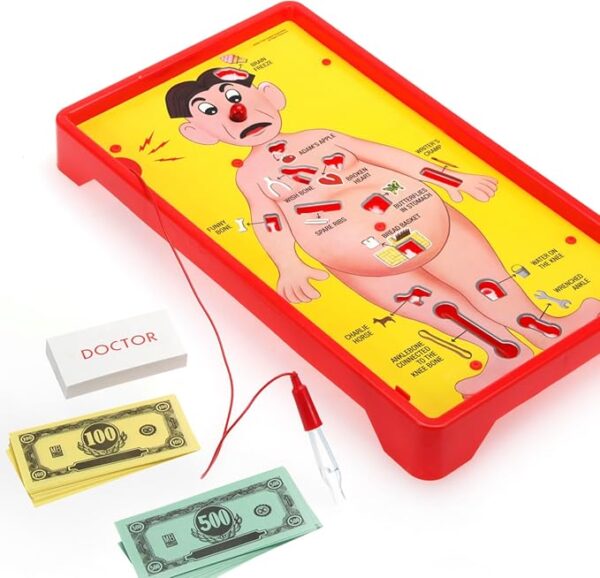 Operation Electronic Board Game, Family Games for Kids Ages 6+, Kids Board Games for 1+ Players, Funny Games for Kids, Kids Gifts (Amazon Exclusive) - Image 3