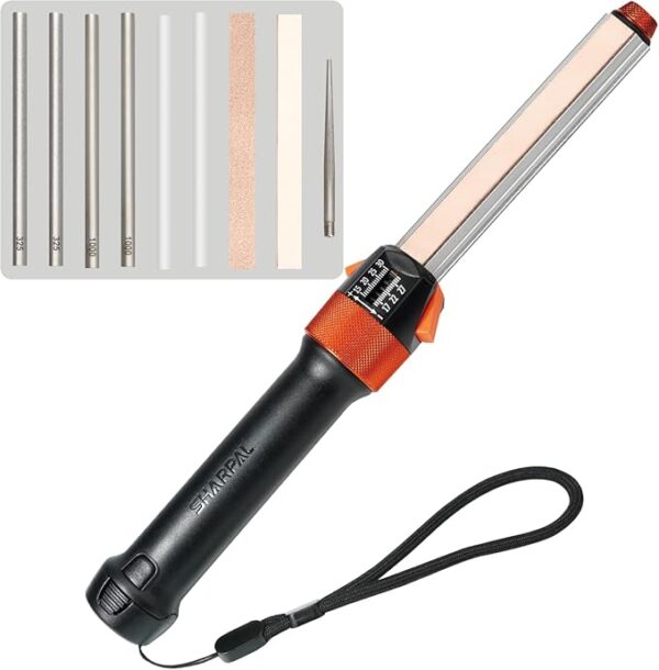 SHARPAL 210N TRANSFOROD 11-In-1 Adjustable Angle Knife Sharpener with Monocrystalline Diamond & Ceramic Rods, Tapered Rod & Leather Strops, Portable Knife Sharpening Tool Kit for Hunting & Outdoors - Image 2